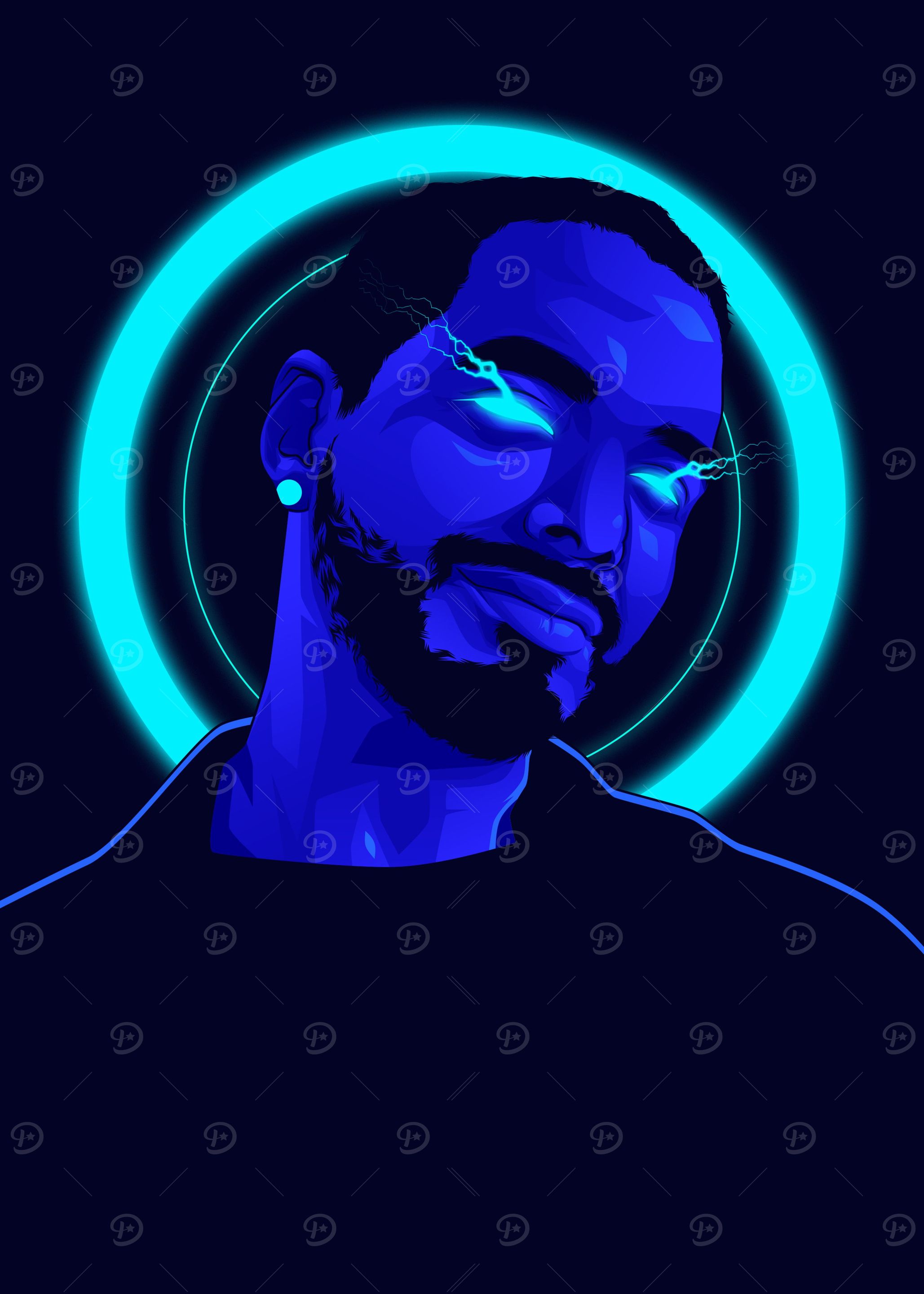 J Balvin Neon Blue