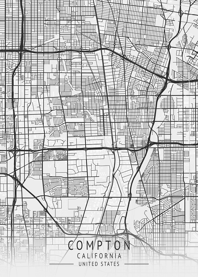 Compton California Map
