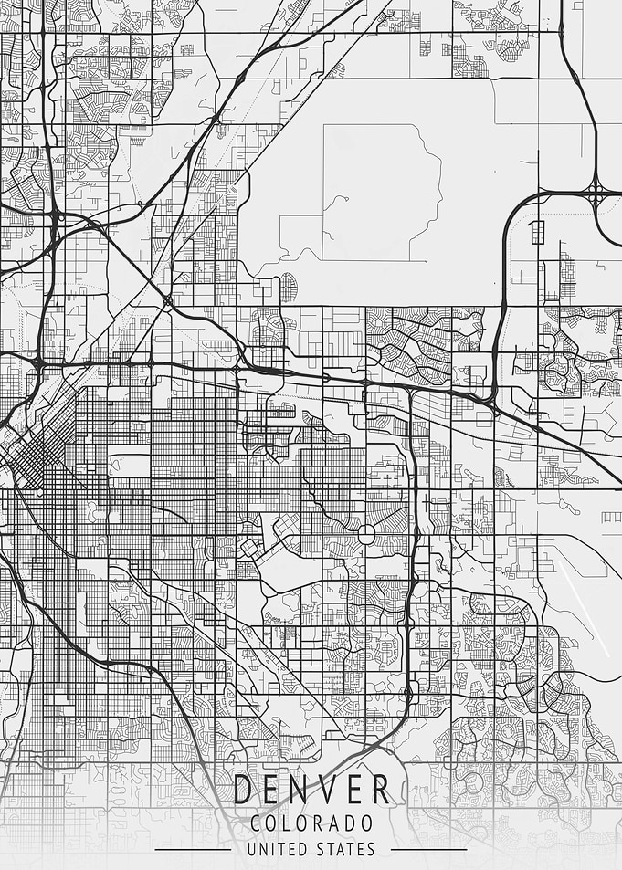 Denver Colorado City Map