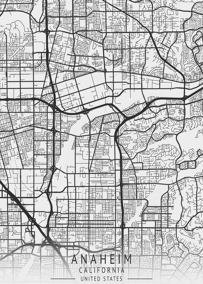 Anaheim California MAP