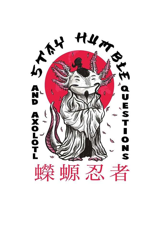 Funny Axolotl Sensei Gift