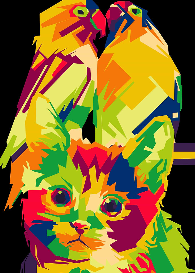 animal popart wpap