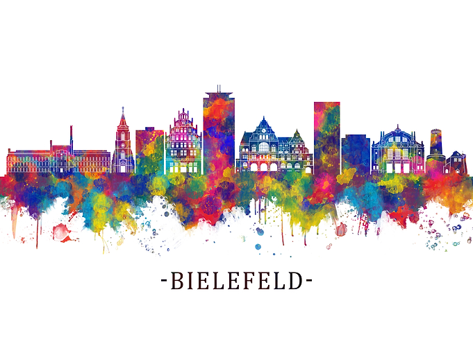 Bielefeld Germany Skyline