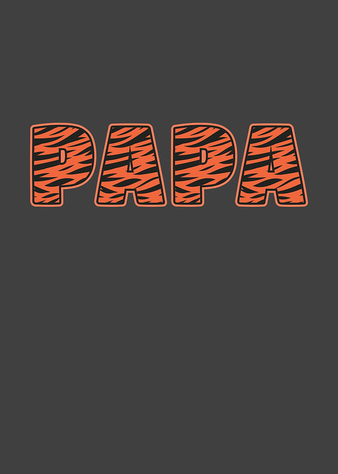 Papa Tiger Pattern Gift