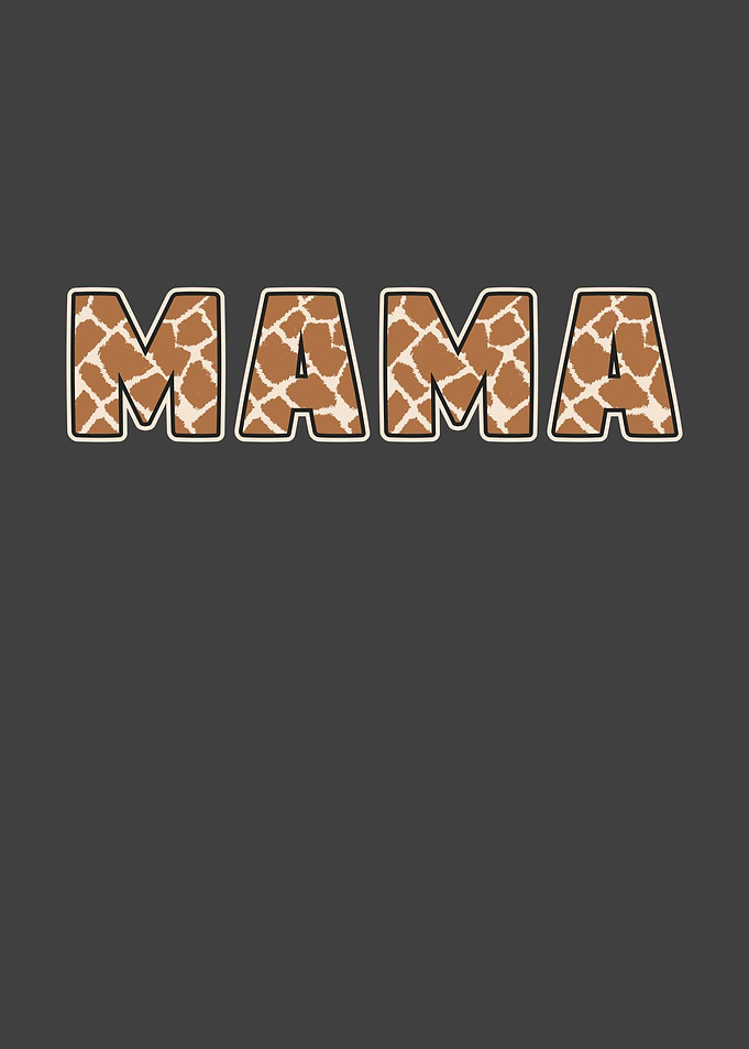 Mama Giraffe Pattern Gift