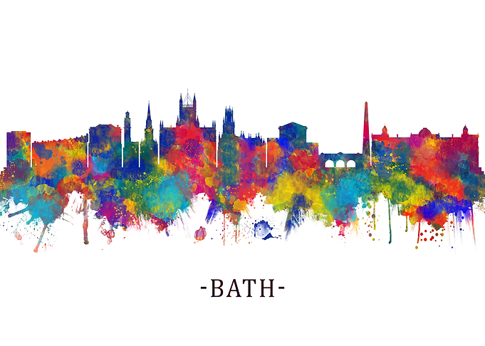 Bath England Skyline