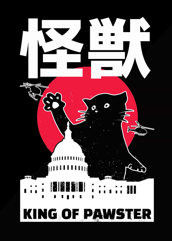 Kaiju Edo black cat paws