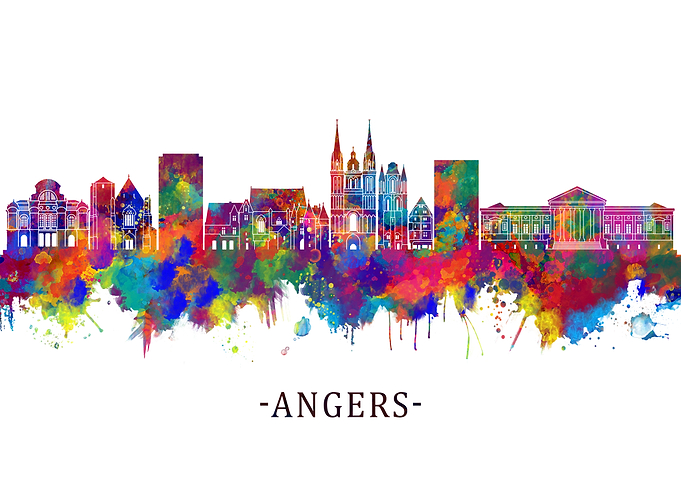 Angers France Skyline