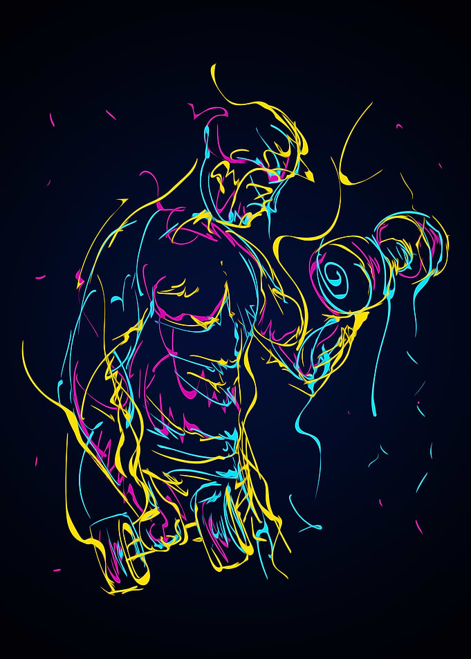 abstract colorful in Gym