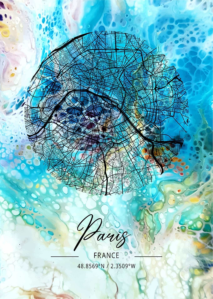 Paris City Map France