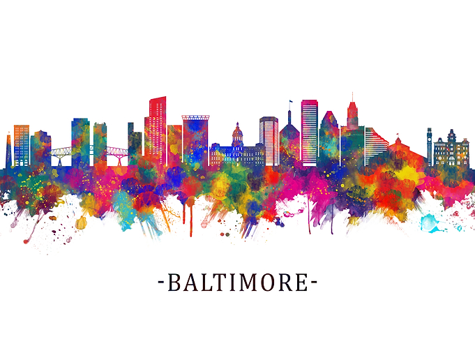 Baltimore Maryland skyline
