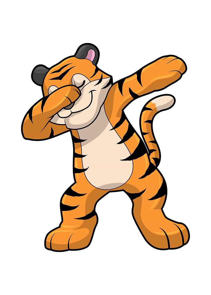 Tiger Hip Hop Dance Dab