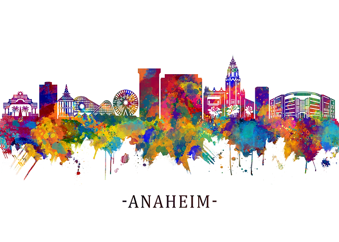 Anaheim California Skyline