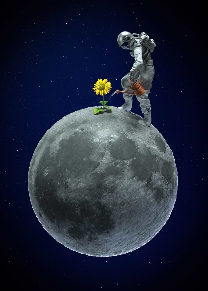 Astronaut on the Moon