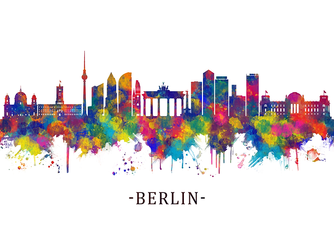 Berlin Germany Skyline