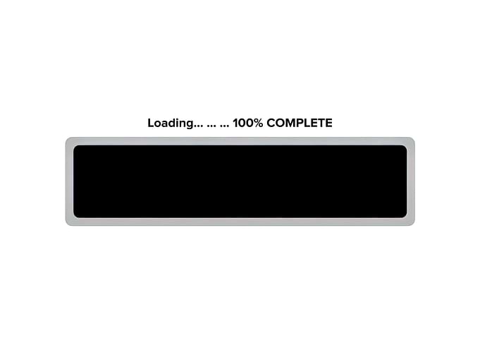 In Loader bar round text e