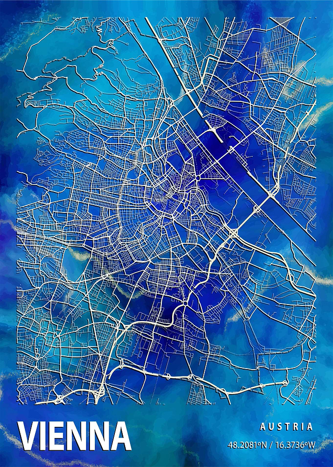 Vienna City Map Austria