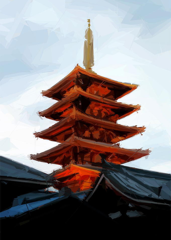 Japanese Art Temple