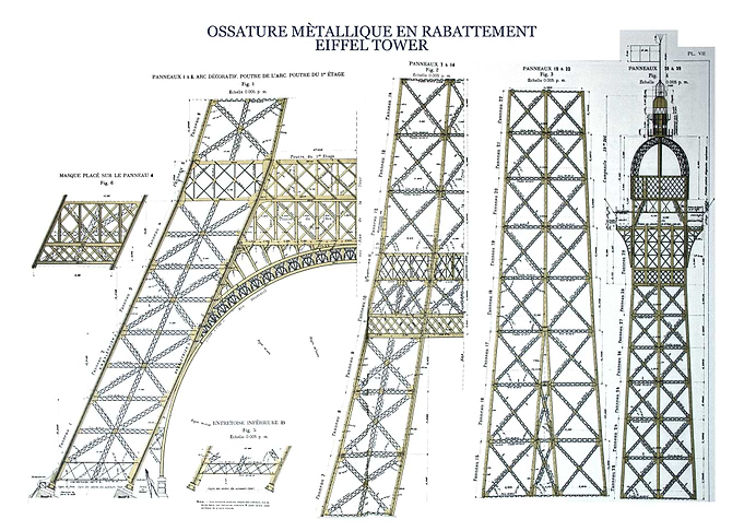 EIFFEL TOWER BLUEPRINT 02