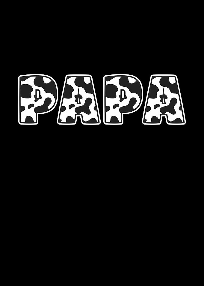 Papa Cow Pattern Gift