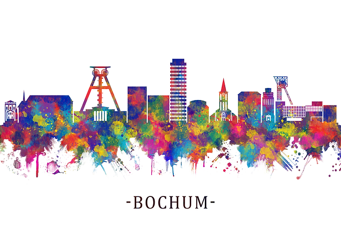 Bochum Germany Skyline