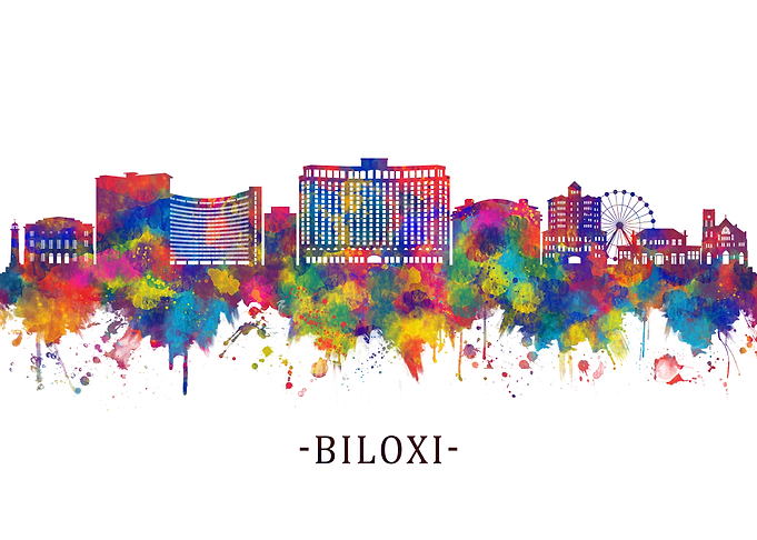 Biloxi Mississippi Skyline