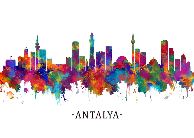Antalya Turkey Skyline