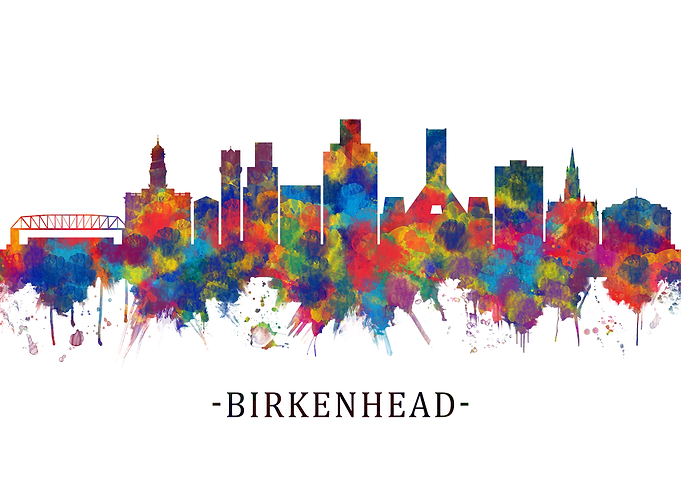 Birkenhead England Skyline