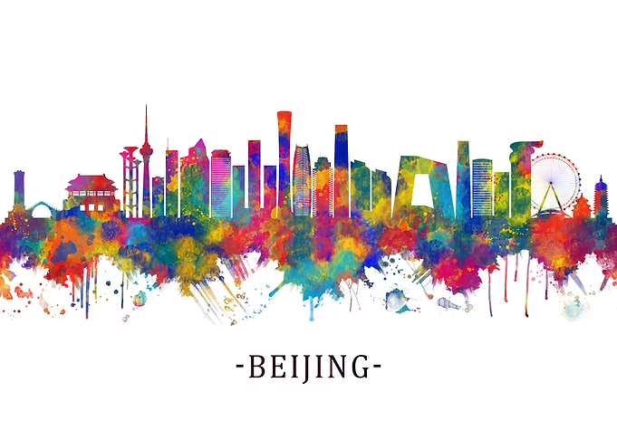 Beijing China Skyline