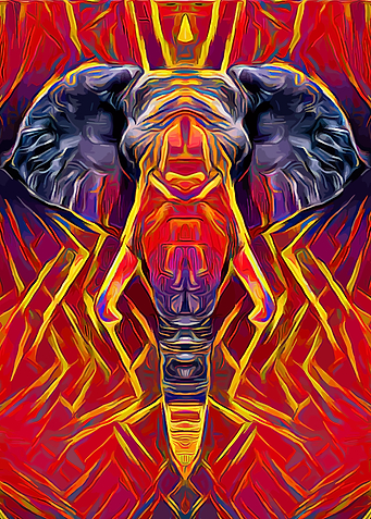Elephant Abstract