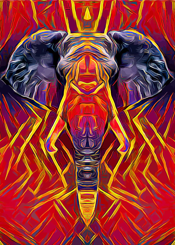Elephant Abstract
