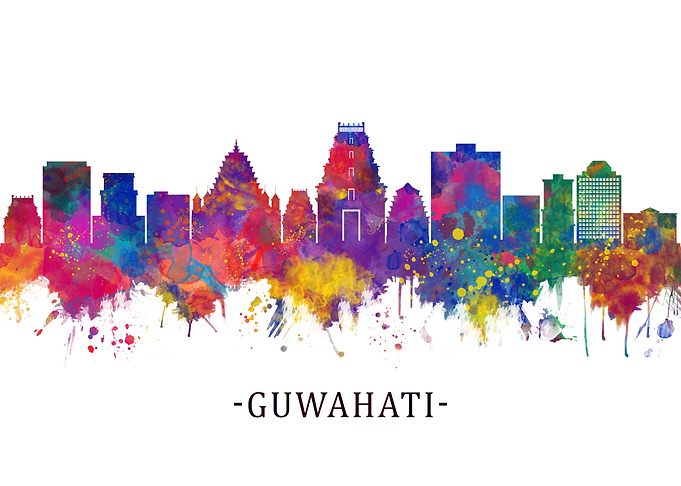 Guwahati Assam Skyline