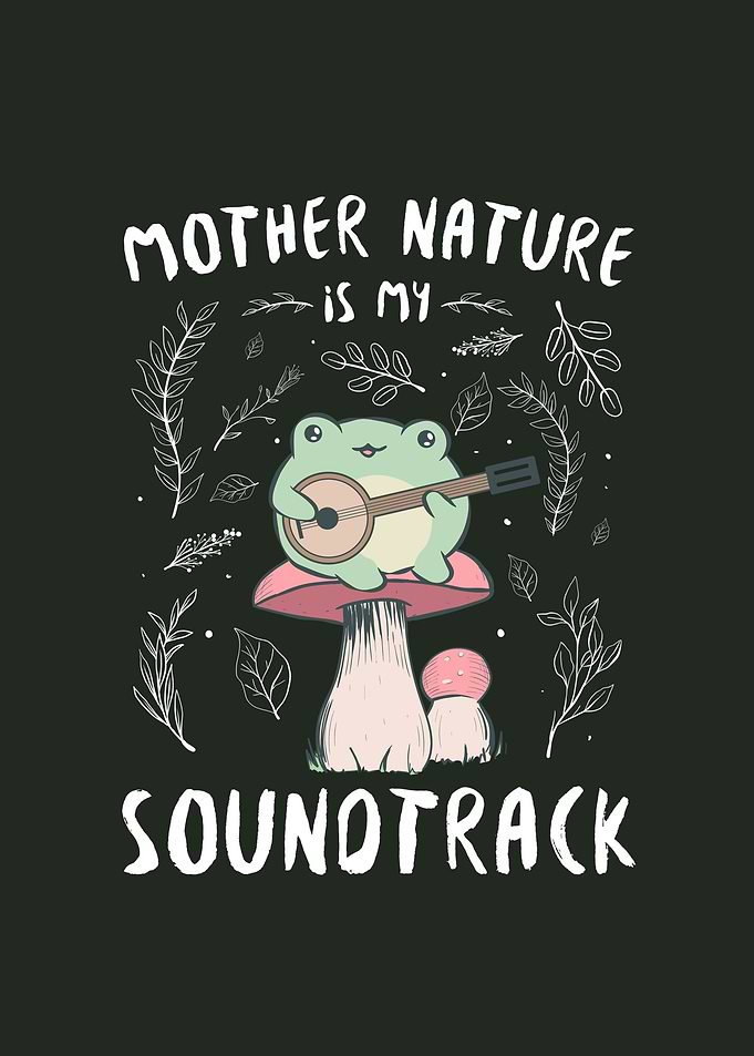Cottagecore Aesthetic Frog