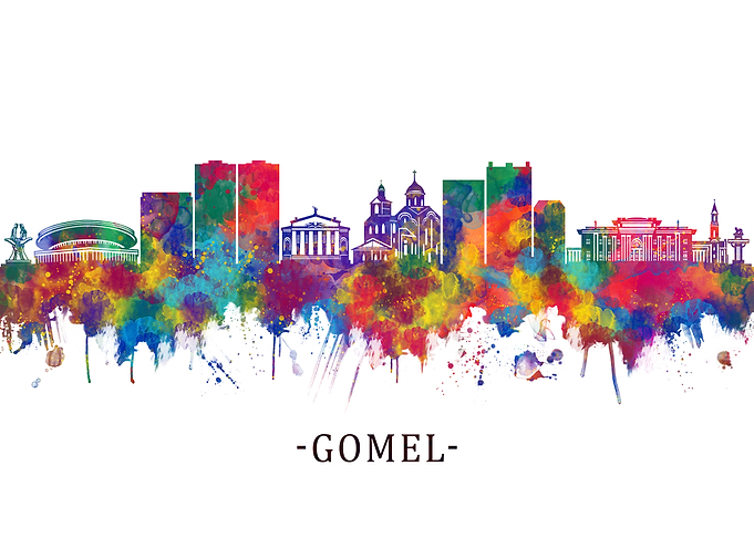 Gomel Belarus Skyline