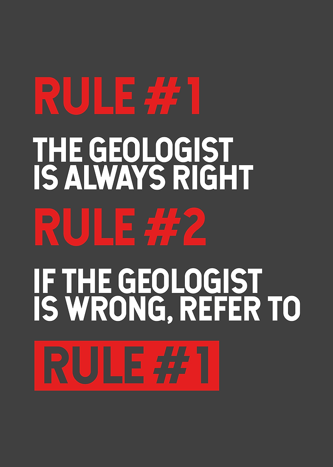 Geologist rules