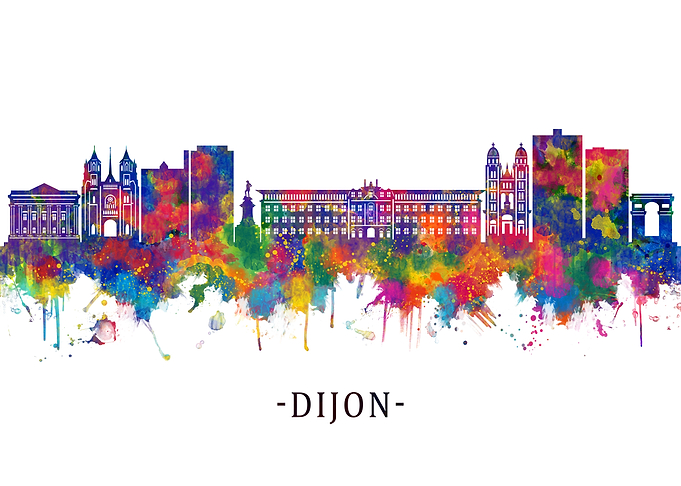 Dijon France Skyline