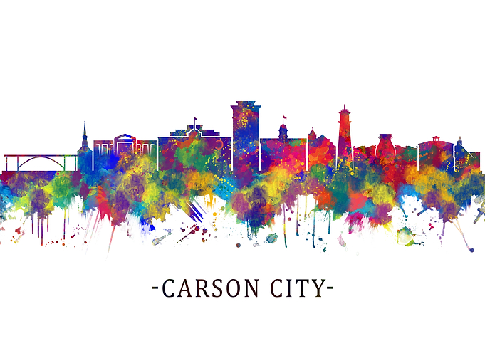 Carson City Nevada Skyline