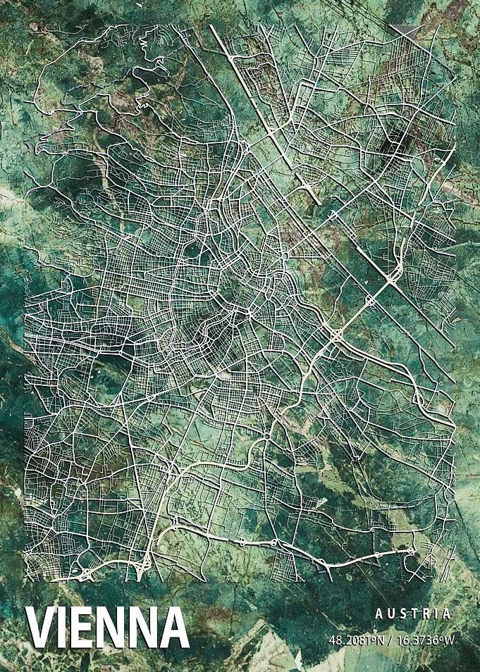 Vienna City Map Austria