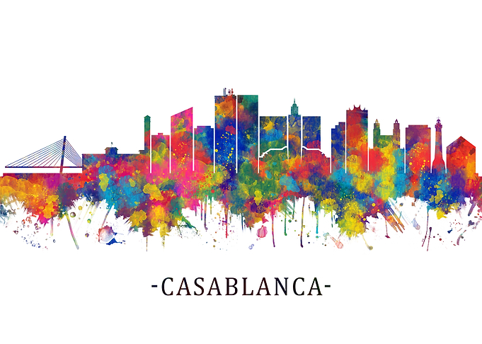 Casablanca Morocco Skyline