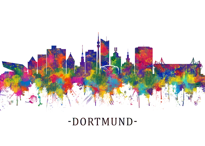 Dortmund Germany Skyline