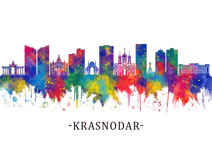 Krasnodar Russia Skyline