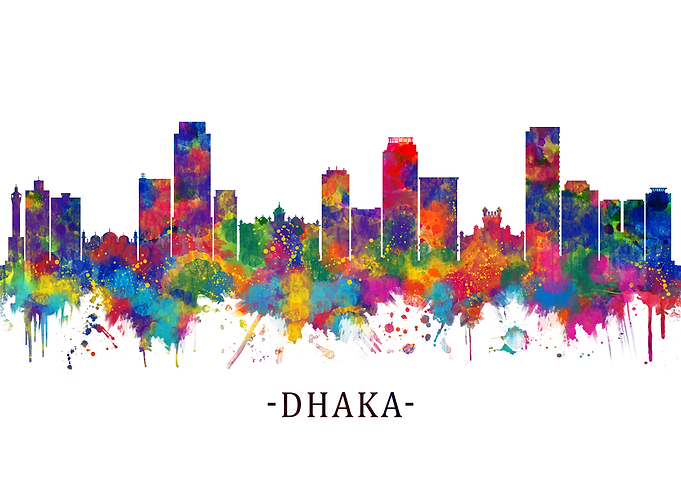 Dhaka Bangladesh Skyline