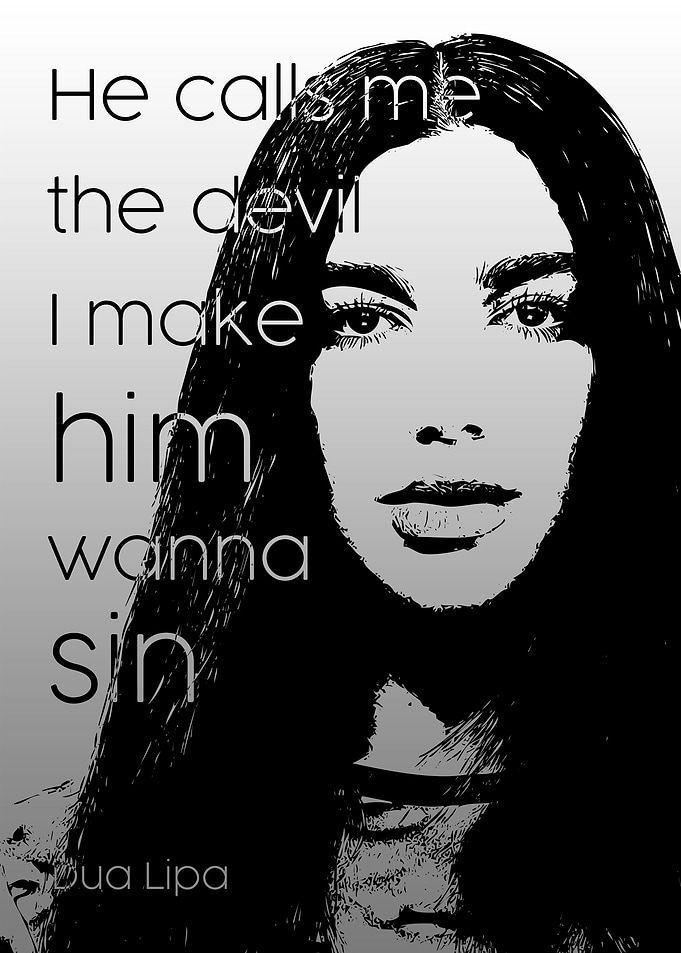 Dua lIpa portrait quote