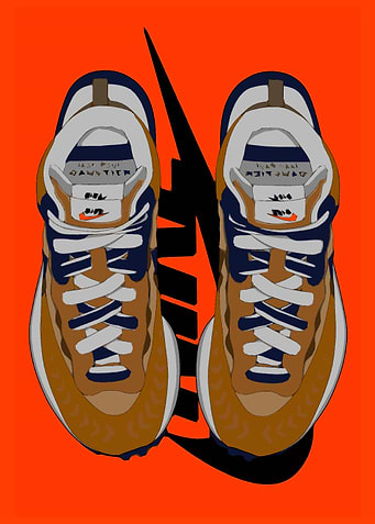 Orange sneakers dope