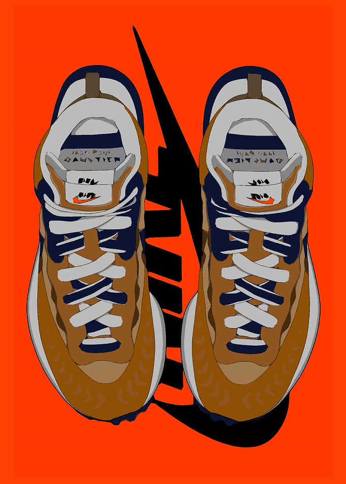Orange sneakers dope