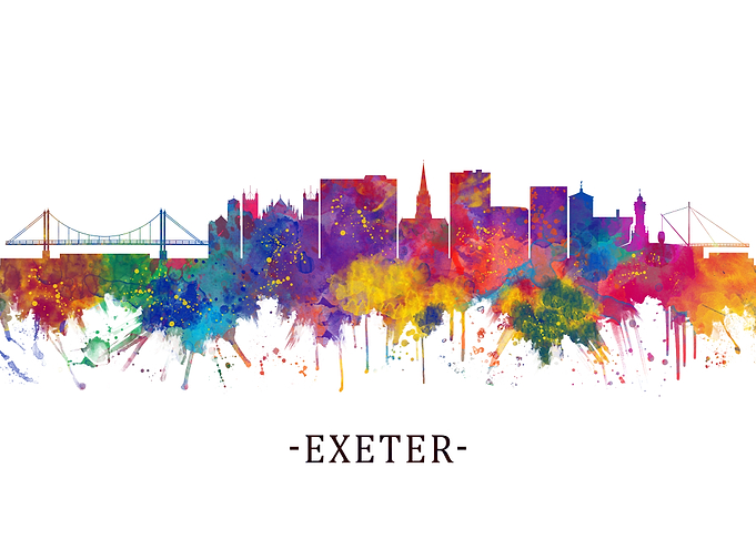Exeter England Skyline