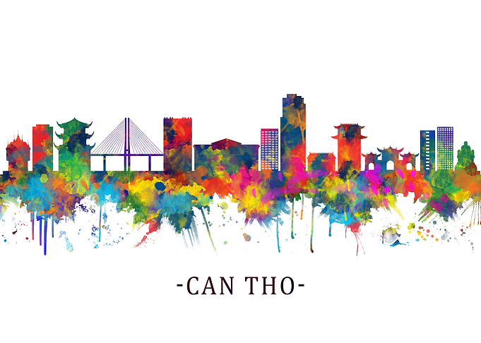 Can Tho Vietnam Skyline