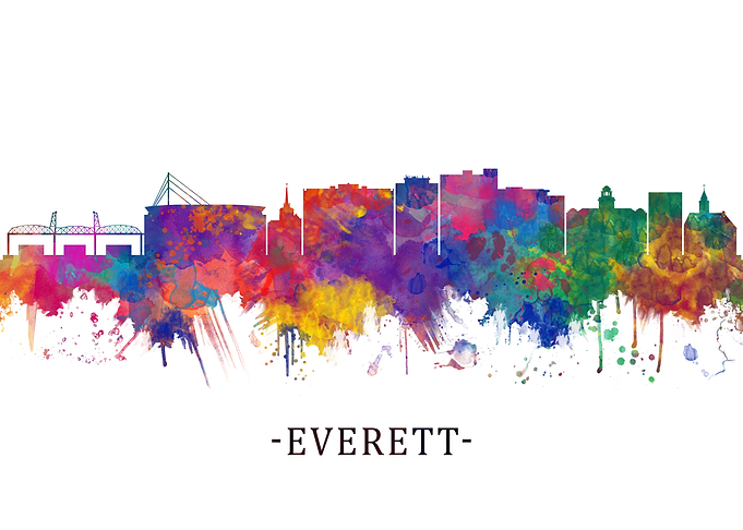 Everett Washington Skyline
