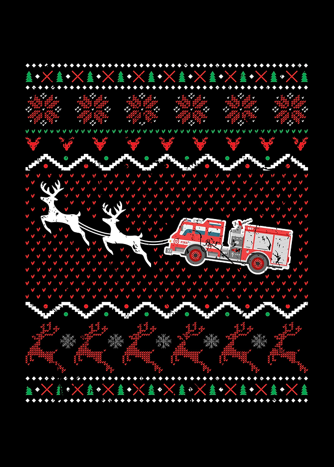 Xmas Fire Truck Christmas