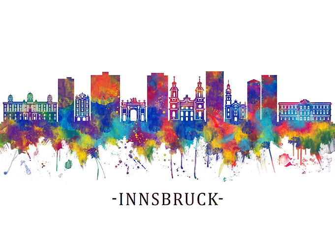 Innsbruck Austria Skyline